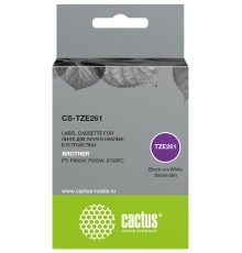 Картридж ленточный Cactus CS-TZE261 TZe-261 черный для Brother PT- P900W, P950W, 9700PC