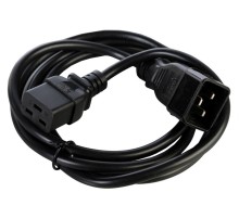 Шнур питания Rem R-16-CORD-C19-S-1.8 C19-Schuko проводник.:3x1.5мм2 1.8м 250В 16А (упак.:1шт) черный