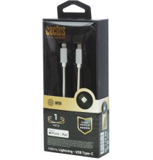 Кабель Cactus CS-LG.USB.A-0.8 USB (m)-Lightning (m) 0.8м белый блистер
