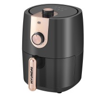 Аэрогриль Hyundai HYF-2057 1000Вт черный/серебристый