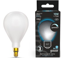 Лампа светодиодная Gauss Filament 179202210-D 10Вт цок.:E27 груша 220B 4100K св.свеч.бел.нейт. (упак.:1шт)
