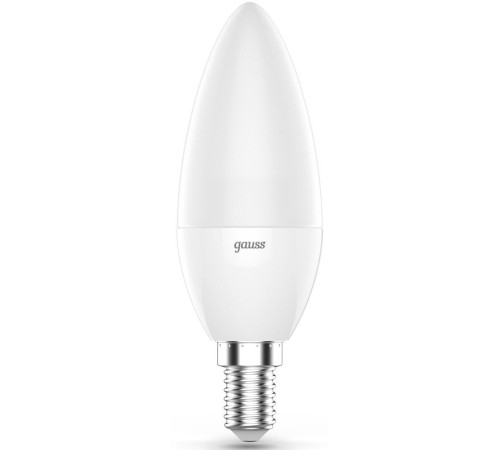 Лампа светодиодная Gauss 103101406 6Вт цок.:E14 свеча 220B св.свеч.RGB (упак.:1шт)