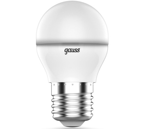 Лампа светодиодная Gauss 105102406 6Вт цок.:G45 шар 175B св.свеч.RGB (упак.:1шт)