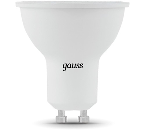 Лампа светодиодная Gauss 101506109 9Вт цок.:GU10 рефлек. 150B 3000K св.свеч.бел.теп. MR16 (упак.:1шт)