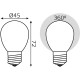 Лампа светодиодная Gauss Filament 105202109-D 9Вт цок.:E27 шар 220B 3000K св.свеч.бел.теп. (упак.:10шт)