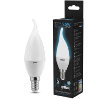 Лампа светодиодная Gauss 104101310 9.5Вт цок.:E14 свеча 220B 6500K св.свеч.бел.хол. (упак.:10шт)