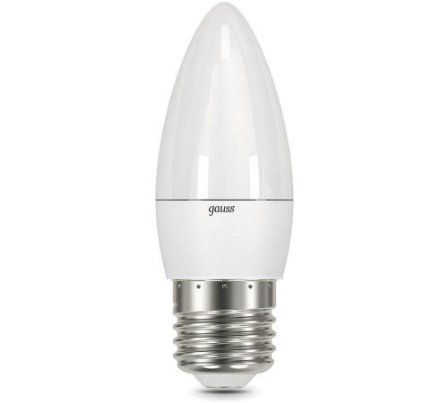 Лампа светодиодная Gauss 103102307 6.5Вт цок.:E27 свеча 220B 6500K св.свеч.бел.хол. (упак.:10шт)