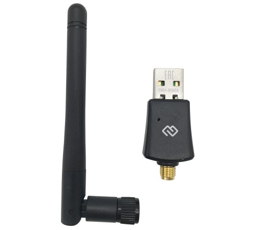 Сетевой адаптер WiFi Digma DWA-N300E USB 2.0 Сетевой адаптер WiFi Digma DWA-N300E USB 2.0