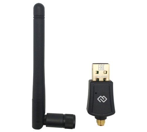 Сетевой адаптер WiFi Digma DWA-AC600E USB 2.0
