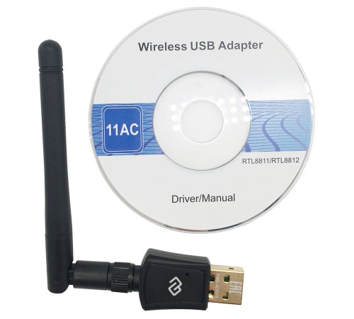Сетевой адаптер WiFi Digma DWA-AC600E USB 2.0