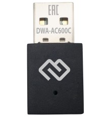 Сетевой адаптер WiFi Digma DWA-AC600C USB 2.0
