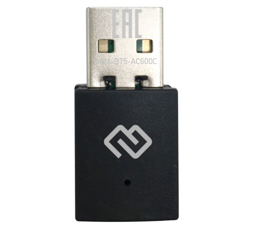 Сетевой адаптер WiFi + Bluetooth Digma DWA-BT5-AC600C USB 2.0
