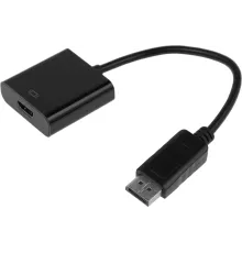 Кабель-переходник аудио-видео H105 DisplayPort (m)/HDMI (f) 0.15м. черный (A3378)