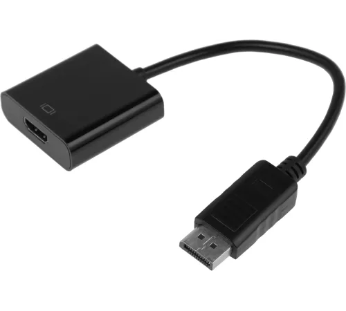 Кабель-переходник аудио-видео H105 DisplayPort (m)/HDMI (f) 0.15м. черный (A3378)