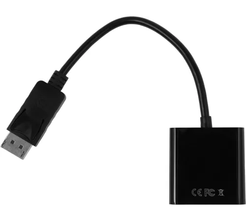 Кабель-переходник аудио-видео H105 DisplayPort (m)/HDMI (f) 0.15м. черный (A3378)