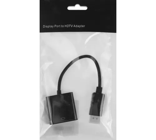 Кабель-переходник аудио-видео H105 DisplayPort (m)/HDMI (f) 0.15м. черный (A3378)