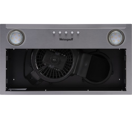 Вытяжка встраиваемая Weissgauff Alpha 45 PB IX нержавеющая сталь управление: кнопочное (1 мотор)