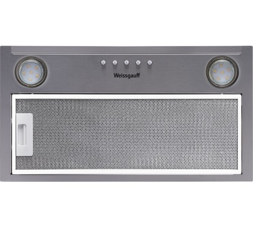 Вытяжка встраиваемая Weissgauff Alpha 45 PB IX нержавеющая сталь управление: кнопочное (1 мотор)