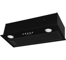 Вытяжка встраиваемая Weissgauff Alpha 50 PB BL черный управление: кнопочное (1 мотор)