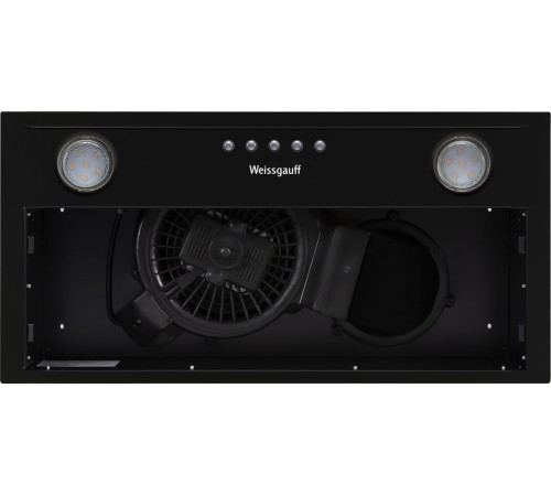 Вытяжка встраиваемая Weissgauff Alpha 50 PB BL черный управление: кнопочное (1 мотор)