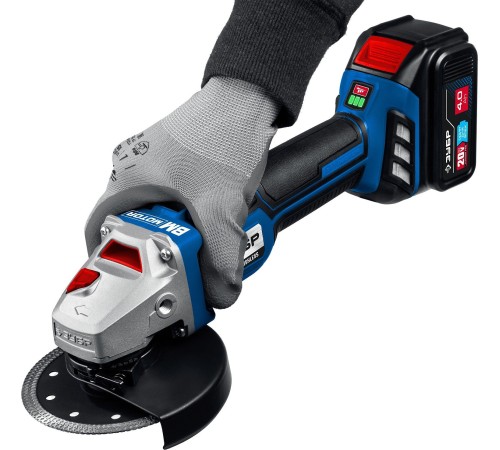 Углошлифовальная машина Зубр AB-125-41 1200Вт 10000об/мин рез.шпин.:M14 d=125мм