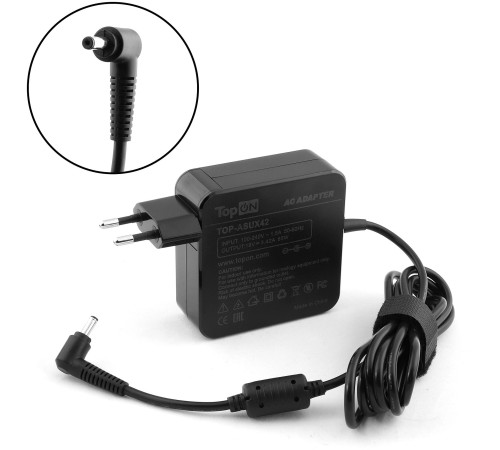 Блок питания TopON TOP-ASUX42 65W-19V 3.42A от бытовой электросети Блок питания TopON TOP-ASUX42 65W-19V 3.42A от бытовой электросети