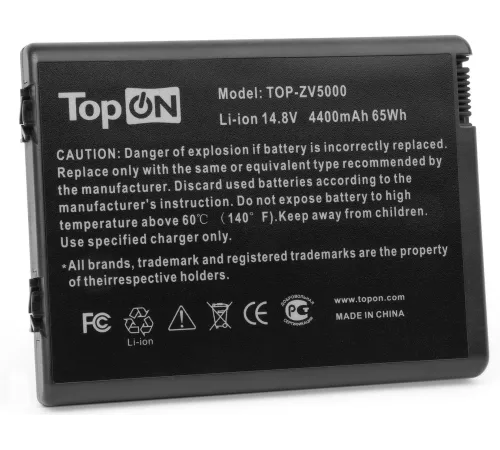 Батарея для ноутбука TopON TOP-ZV5000 14.8V 4400mAh литиево-ионная
