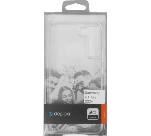 Чехол (клип-кейс) Deppa для Samsung Galaxy S22+ Gel прозрачный (88220)