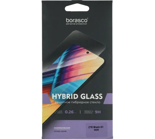 Защитное стекло для экрана BoraSCO Hybrid Glass прозрачный для ZTE Blade A3 (2020) 2.5D антиблик. 1шт. (50120) Защитное стекло для экрана BoraSCO Hybrid Glass прозрачный для ZTE Blade A3 (2020) 2.5D антиблик. 1шт. (50120)