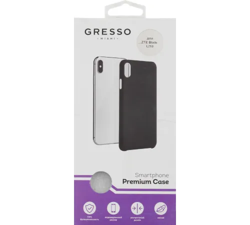 Чехол (клип-кейс) Gresso для ZTE Blade L210 Meridian черный (GR17MRN1008)