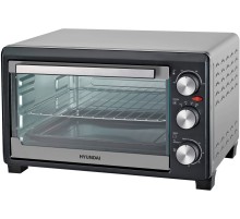Мини-печь Hyundai MIO-HY072 23л. 1500Вт серебристый/черный