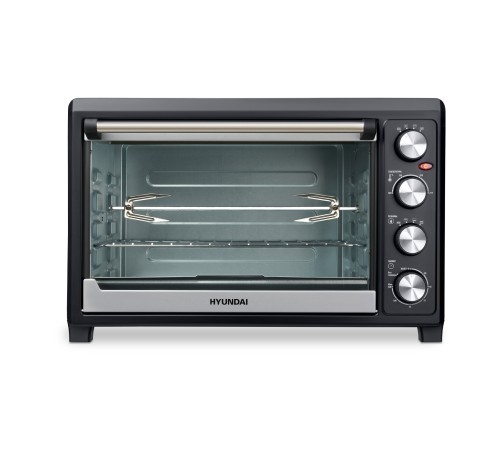 Мини-печь Hyundai MIO-HY076 45л. 2000Вт серебристый/черный Мини-печь Hyundai MIO-HY076 45л. 2000Вт серебристый/черный