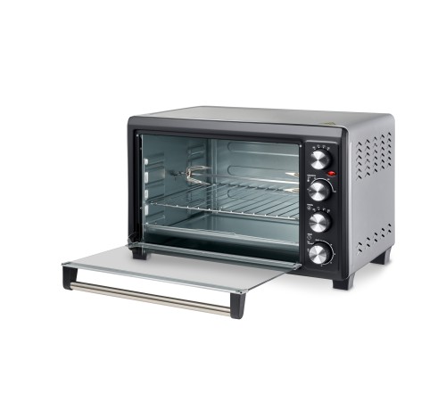 Мини-печь Hyundai MIO-HY076 45л. 2000Вт серебристый/черный Мини-печь Hyundai MIO-HY076 45л. 2000Вт серебристый/черный
