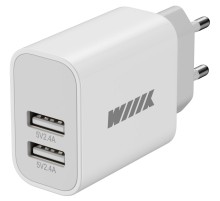 Сетевое зар./устр. Wiiix UNN-1-2-04-W 2A+2A белый