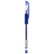 Ручка гелев. Deli Daily E6600SBlue прозрачный d=0.5мм син. черн. резин. манжета