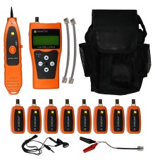 Тестер кабельный Lanmaster LAN-PRO-L/TPK-N-8R (упак:1шт) оранжевый