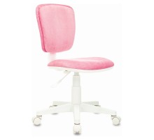 Кресло детское Бюрократ CH-W204NX розовый Velvet 36 крестовина пластик пластик белый