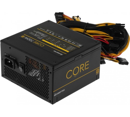 Chieftec CORE 700W, ATX 12V 2.3 PSU,W/12cm Fan,80 plus Gold, BBS-700S OEM