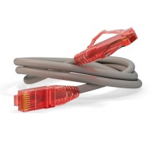 Патч-корд Hyperline PC-LPM-UTP-RJ45-RJ45-C5E-3M-LSZH-GY PC-LPM-UTP-RJ45-RJ45-C5E-3M UTP вилка RJ-45-вилка RJ-45 кат.5е 3м серый LSZH (уп.:1шт) 24AWG