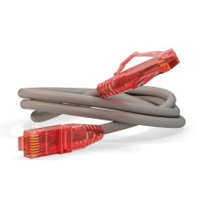 Патч-корд Hyperline PC-LPM-UTP-RJ45-RJ45-C5E-3M-LSZH-GY PC-LPM-UTP-RJ45-RJ45-C5E-3M UTP вилка RJ-45-вилка RJ-45 кат.5е 3м серый LSZH (уп.:1шт) 24AWG
