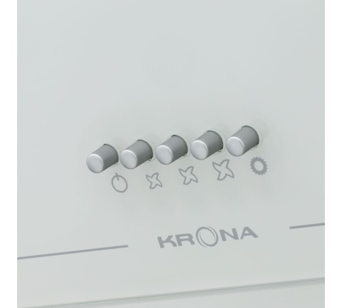 Вытяжка каминная Krona Jina 600 PB белый управление: кнопочное (1 мотор) Вытяжка каминная Krona Jina 600 PB белый управление: кнопочное (1 мотор)