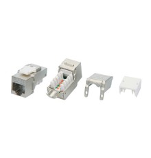 Модуль Hyperline KJ9-8P8C-C5E-90-SH-F-WH информ. KeystoneRJ45 кат.5E FTP стальной (упак.:1шт)