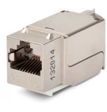 Hyperline KJNE-8P8C-C5e-90-SH-F-WH Вставка Keystone Jack RJ-45(8P8C), категория 5e, экранированная, 110 IDC, заделка с помощью NE-TOOL, белая