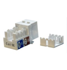 Модуль Hyperline KJ9-8P8C-C5E-90-WH информ. KeystoneRJ45 кат.5E UTP бел. (упак.:1шт)