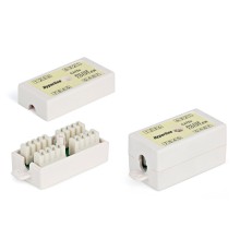Адаптер Hyperline CA-IDC-C5E-WH проходн.Dual IDC кат.5E UTP бел.