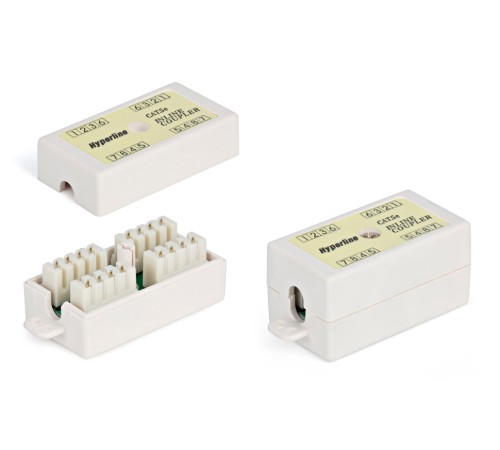 Адаптер Hyperline CA-IDC-C5E-WH проходн.Dual IDC кат.5E UTP бел. Адаптер Hyperline CA-IDC-C5E-WH проходн.Dual IDC кат.5E UTP бел.