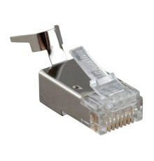Коннектор Hyperline (PLUG-8P8C-UV-C6-TW-SH-10) FTP кат.6 RJ45 прозрачный (упак.:100шт)