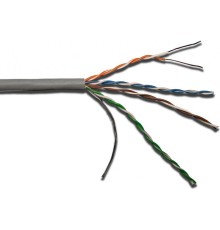 Кабель LANMASTER патч-кордовый UTP, 4x2, кат 5E, 350Mhz, LSZH, серый, 305 м (LAN-5EUTP-PT-LSZH-GY)