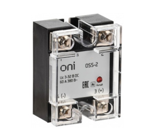 Реле твердотельное IEK Oni OSS-2 одноф. 380В (OSS-2-3-60-B)