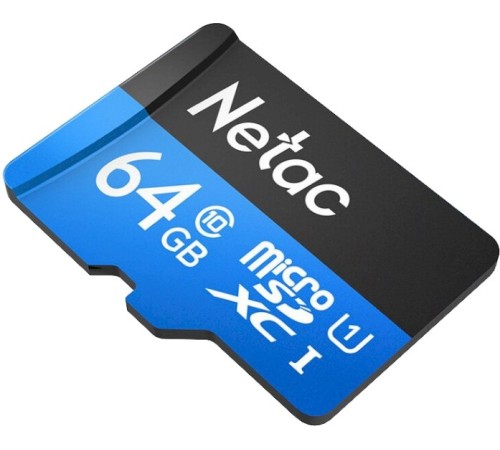 Флеш карта microSDXC 64Gb Class10 Netac NT02P500STN-064G-S P500 w/o adapter